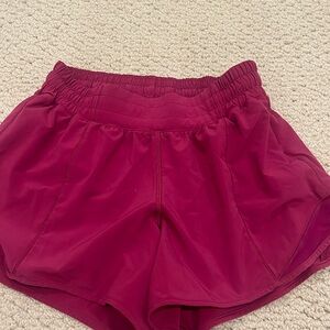 Lululemon Hotty Hot pink athletic shorts